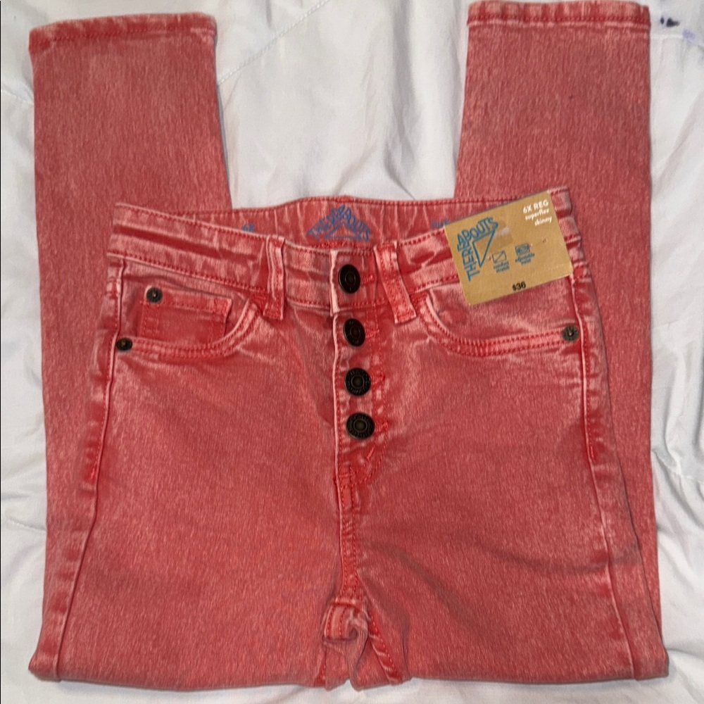 Aeropostale Coral High Rise Women's Jeans‎